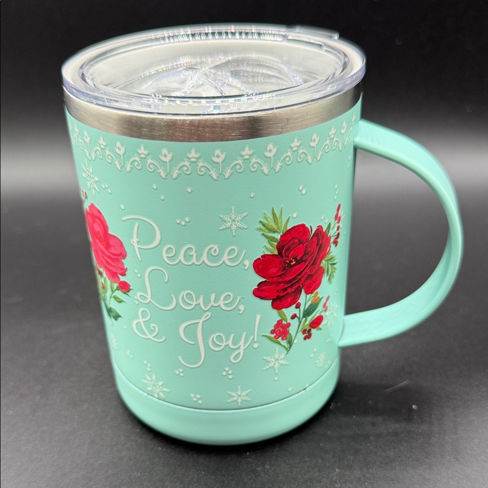 The Pioneer Woman Floral Insulated Mug with Lid